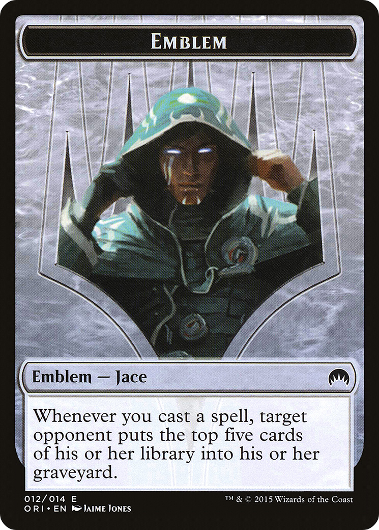 Jace, Telepath Unbound Emblem (ORI-012) [Tokens] Magic Origins Tokens MTG Single Wizards of the Coast