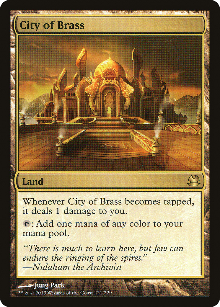 City of Brass (MMA-221) [Modern Masters] Foil MTG Single Wizards of the Coast