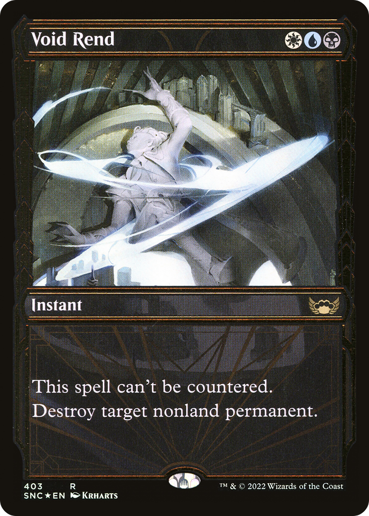 Void Rend (Gilded Foil) (SNC-403) [Streets of New Capenna] (Showcase) Foil MTG Single Wizards of the Coast