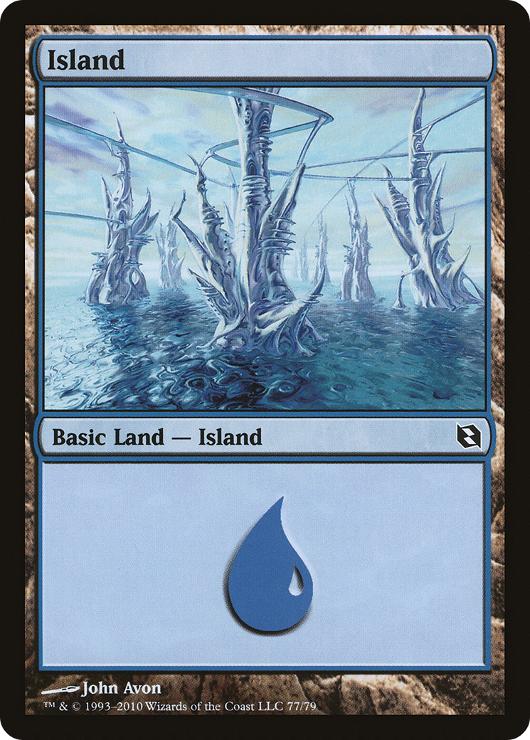 Island (DDF-077) [Misc] Duel Decks: Elspeth vs. Tezzeret MTG Single Wizards of the Coast