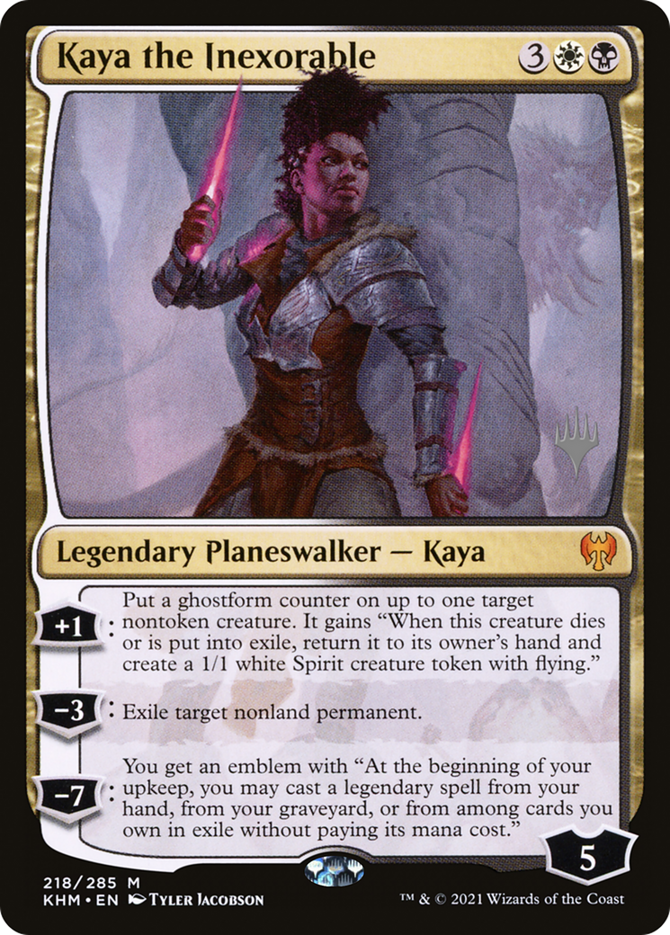 Kaya the Inexorable (PPKHM-218) [Kaldheim Promos] Foil MTG Single Wizards of the Coast