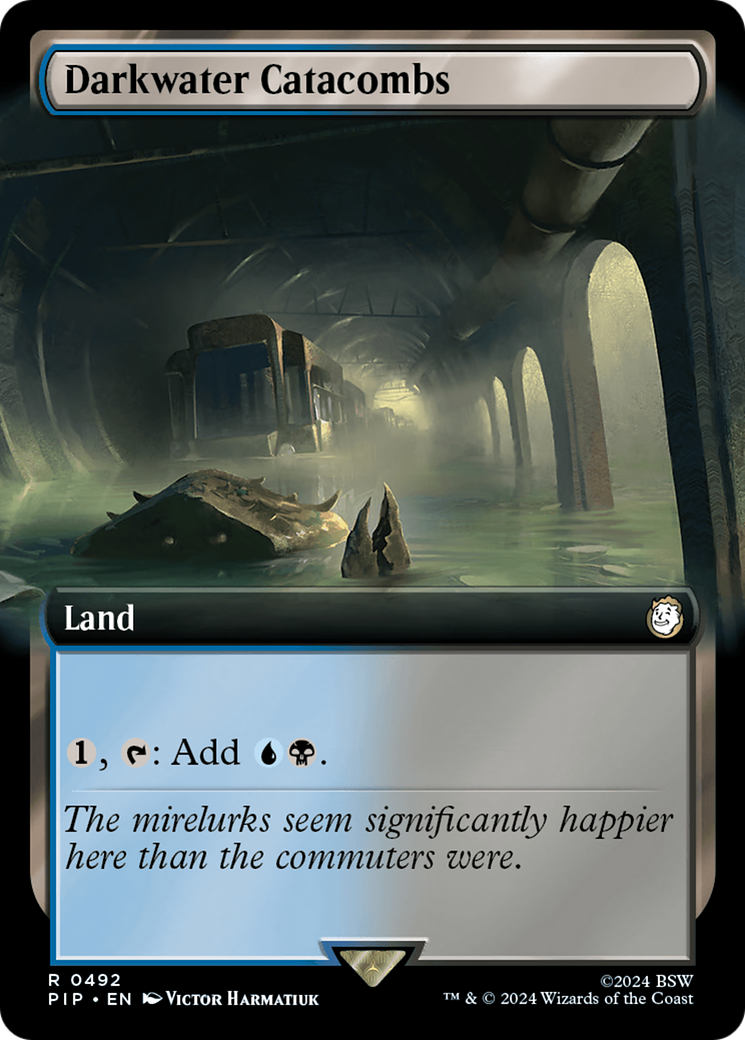 Darkwater Catacombs (PIP-492) [Fallout] (Extended Art) Foil MTG Single Wizards of the Coast