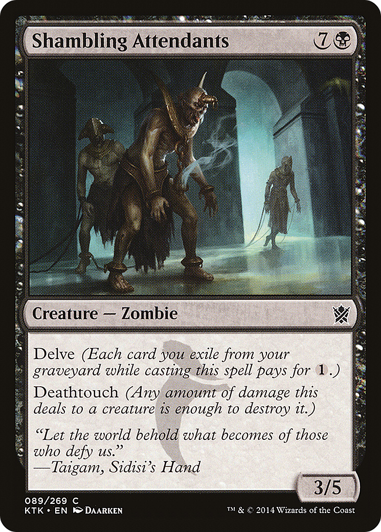 Shambling Attendants (KTK-089) [Khans of Tarkir] Foil MTG Single Wizards of the Coast