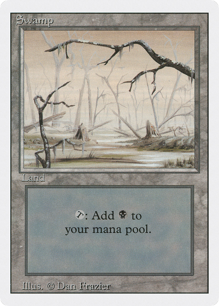Swamp (3ED-299) [Revised Edition] MTG Single Wizards of the Coast