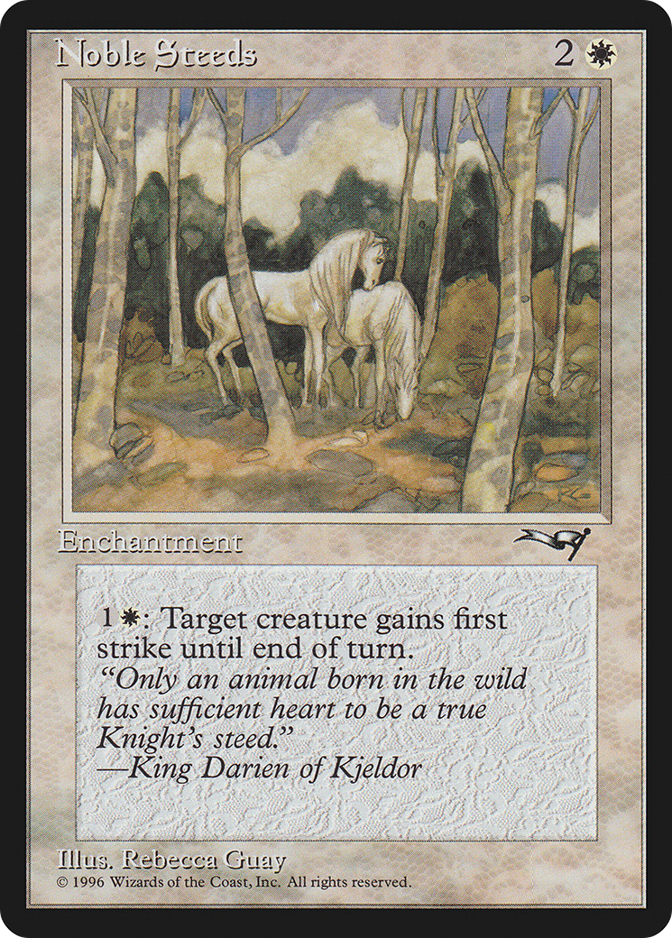 Noble Steeds (ALL-11A) [Alliances] MTG Single Wizards of the Coast