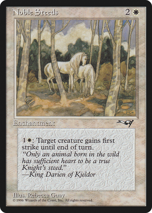 Noble Steeds (ALL-11A) [Alliances] MTG Single Wizards of the Coast