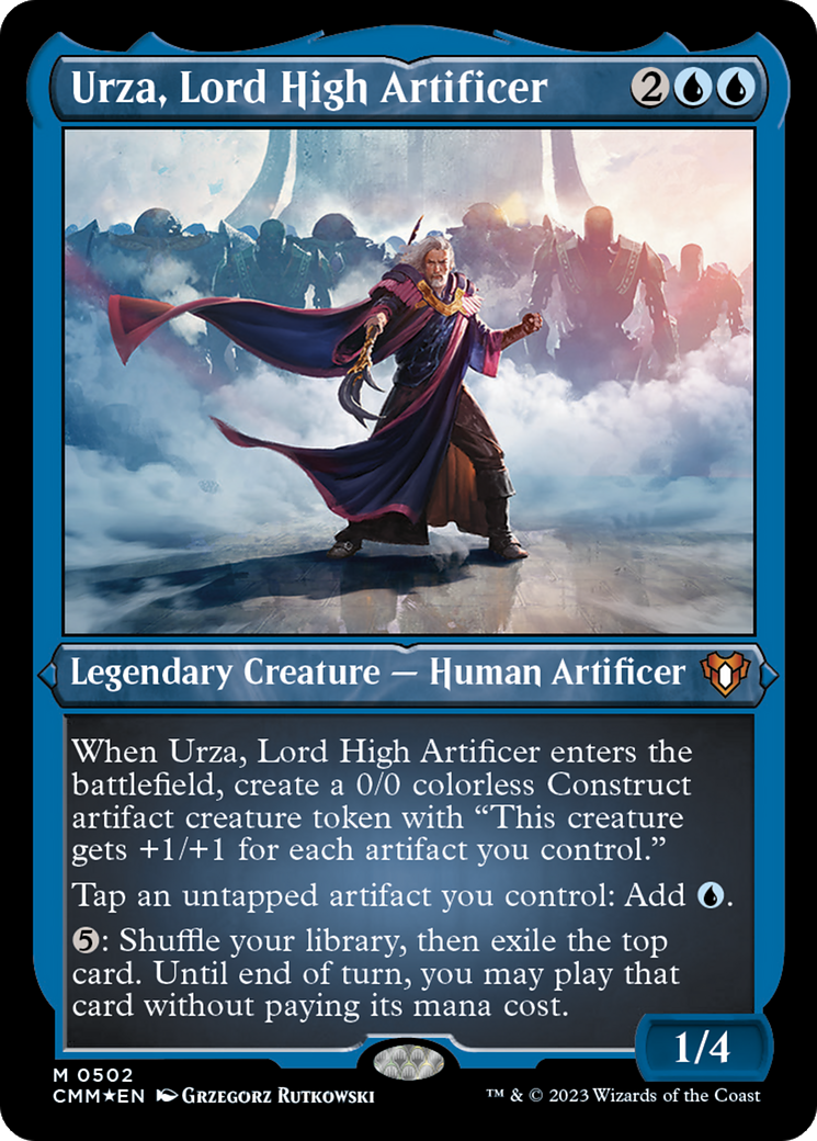 Urza, Lord High Artificer (CMM-502) [Commander Masters] Etched Foil MTG Single Wizards of the Coast