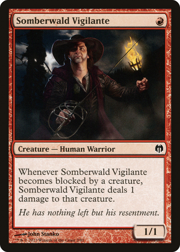 Somberwald Vigilante (DDL-002) [Misc] Duel Decks: Heroes vs. Monsters MTG Single Wizards of the Coast
