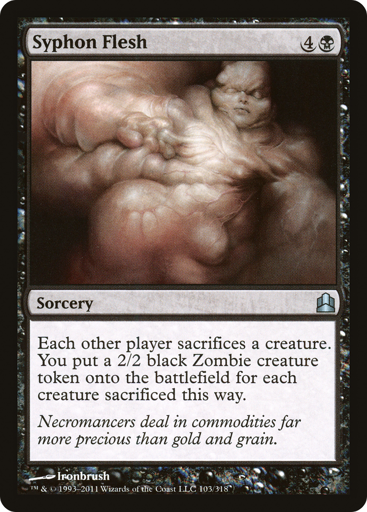 Syphon Flesh (CMD-103) [Commander 2011] MTG Single Wizards of the Coast