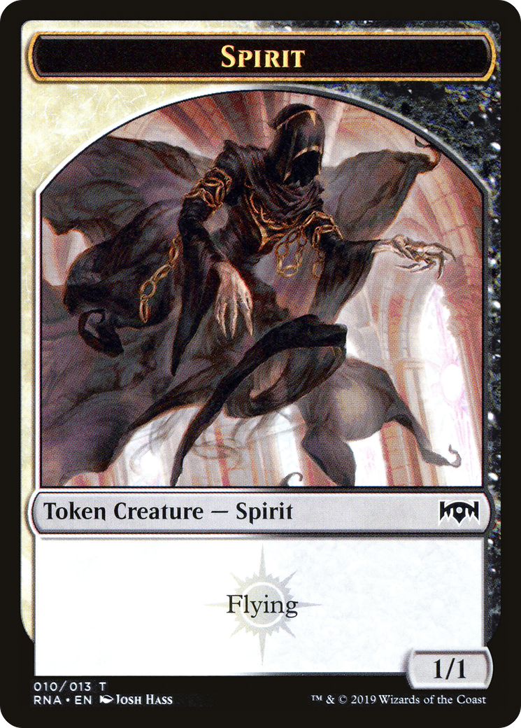 Spirit Token (RNA-010) [Tokens] Ravnica Allegiance Tokens MTG Single Wizards of the Coast