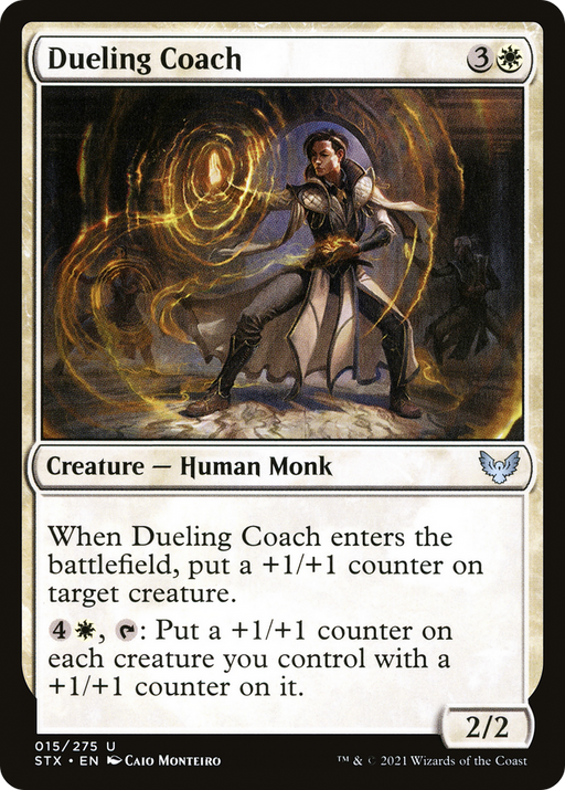 Dueling Coach (STX-015) [Strixhaven: School of Mages] Foil MTG Single Wizards of the Coast