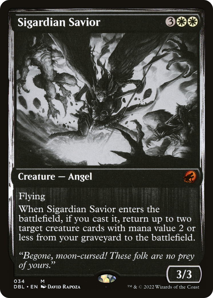 Sigardian Savior (DBL-034) [Innistrad: Double Feature] Foil MTG Single Wizards of the Coast