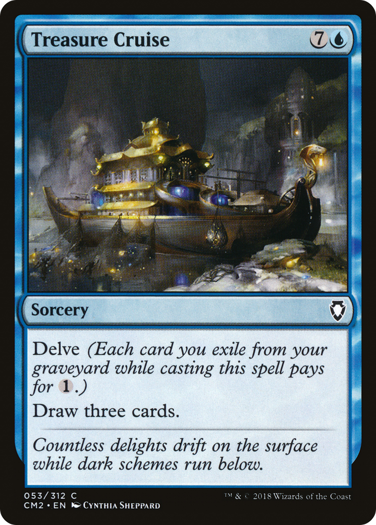 Treasure Cruise (CM2-053) [Commander Anthology Volume II] MTG Single Wizards of the Coast
