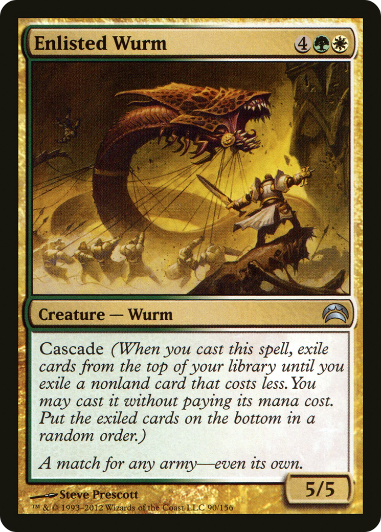 Enlisted Wurm (PC2-090) [Misc] Planechase 2012 MTG Single Wizards of the Coast