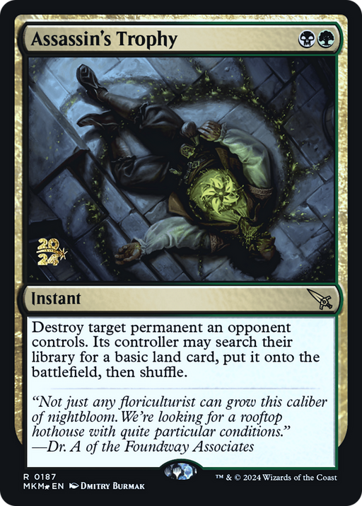 Assassin's Trophy (0187) (PRE-187) [Murders at Karlov Manor Promos] Foil MTG Single Wizards of the Coast