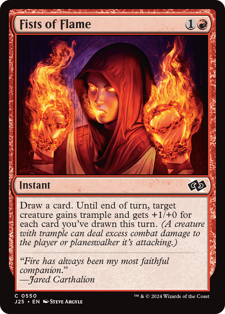 Fists of Flame (J25-550) [Foundations Jumpstart] MTG Single Wizards of the Coast