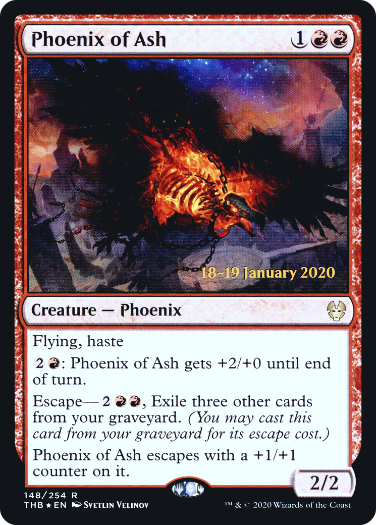 Phoenix of Ash (PRE-148) [Theros Beyond Death Promos] Foil MTG Single Wizards of the Coast