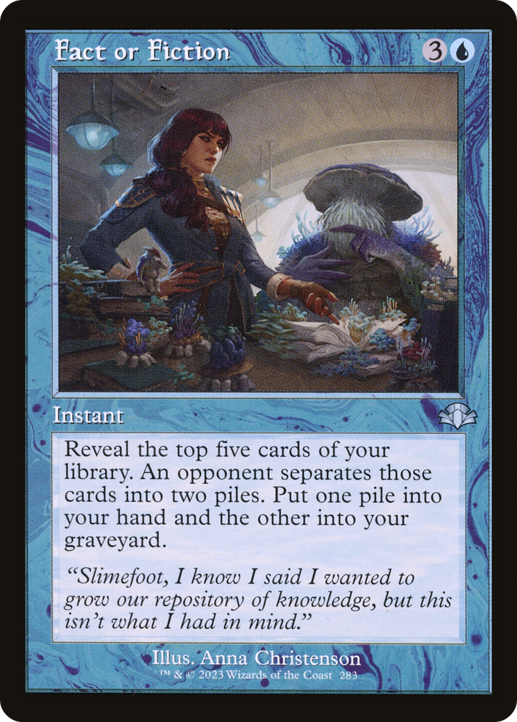 Fact or Fiction (DMR-283) [Dominaria Remastered] MTG Single Wizards of the Coast