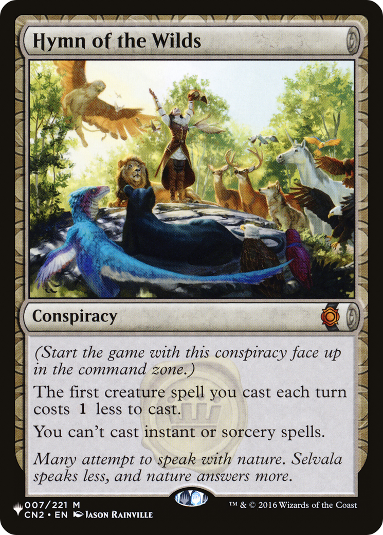 Hymn of the Wilds (LIST-CN2-7) [Mystery Booster] The List MTG Single Wizards of the Coast