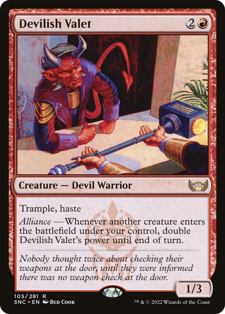 Devilish Valet (SNC-105) [Streets of New Capenna] Foil MTG Single Wizards of the Coast