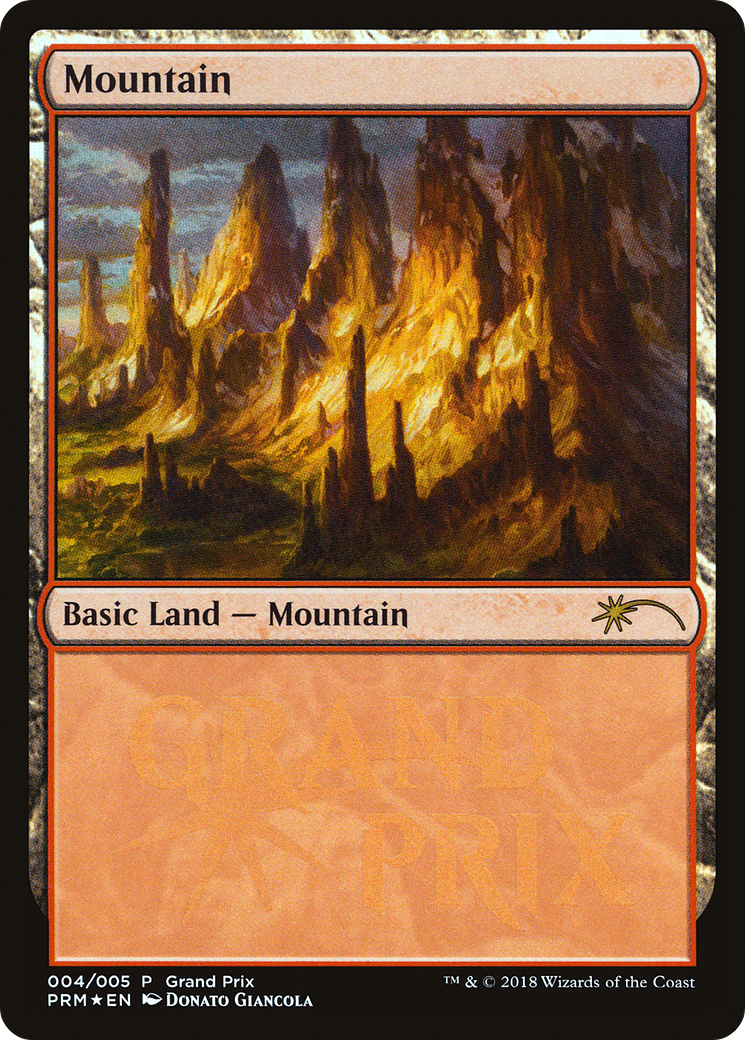 Mountain (GPP-004) [Misc] Grand Prix Promos Foil MTG Single Wizards of the Coast
