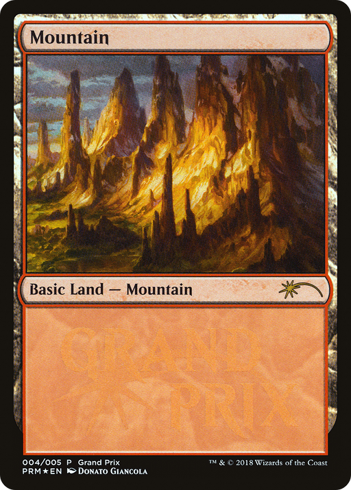 Mountain (GPP-004) [Misc] Grand Prix Promos Foil MTG Single Wizards of the Coast