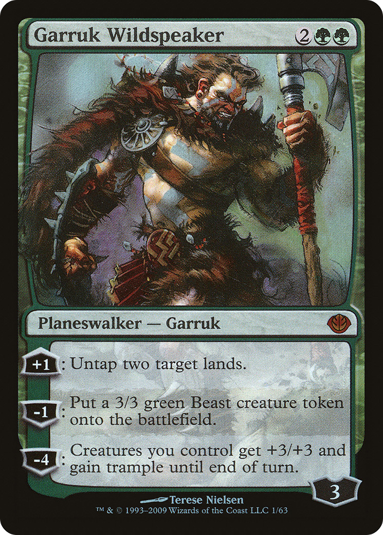 Garruk Wildspeaker (DDD-001) [Misc] Duel Decks: Garruk vs. Liliana Foil MTG Single Wizards of the Coast
