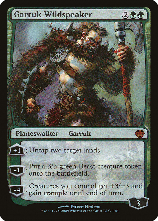 Garruk Wildspeaker (DDD-001) [Misc] Duel Decks: Garruk vs. Liliana Foil MTG Single Wizards of the Coast
