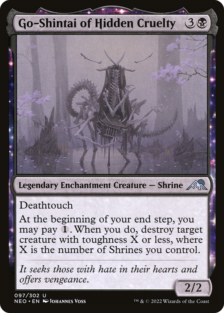 Go-Shintai of Hidden Cruelty (NEO-097) [Kamigawa: Neon Dynasty] Foil MTG Single Wizards of the Coast