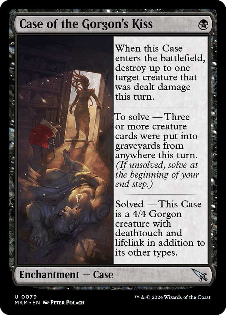 Case of the Gorgon's Kiss (a) (MKM-079) [Murders at Karlov Manor] MTG Single Wizards of the Coast