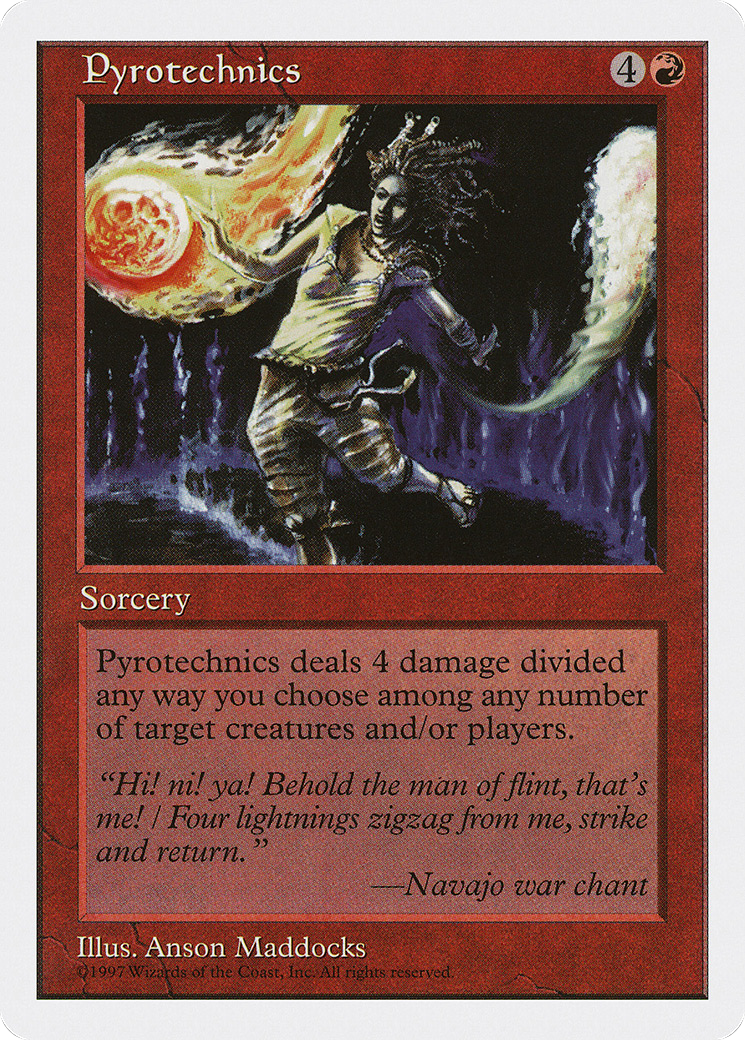 Pyrotechnics (5ED-263) [Fifth Edition] MTG Single Wizards of the Coast