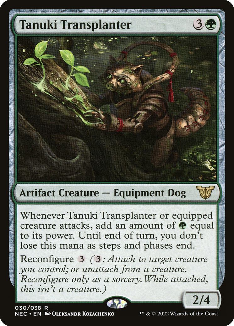 Tanuki Transplanter (NEC-030) [Neon Dynasty Commander] MTG Single Wizards of the Coast