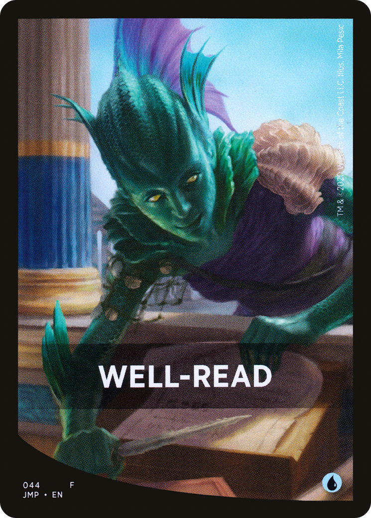 Well-Read Theme Card (JMP-044) [Tokens] Jumpstart Front Cards MTG Single Wizards of the Coast