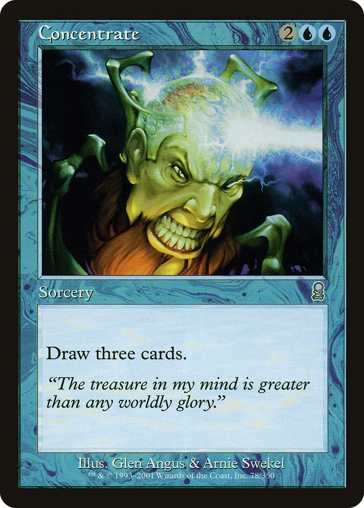 Concentrate (ODY-078) [Odyssey] Foil MTG Single Wizards of the Coast