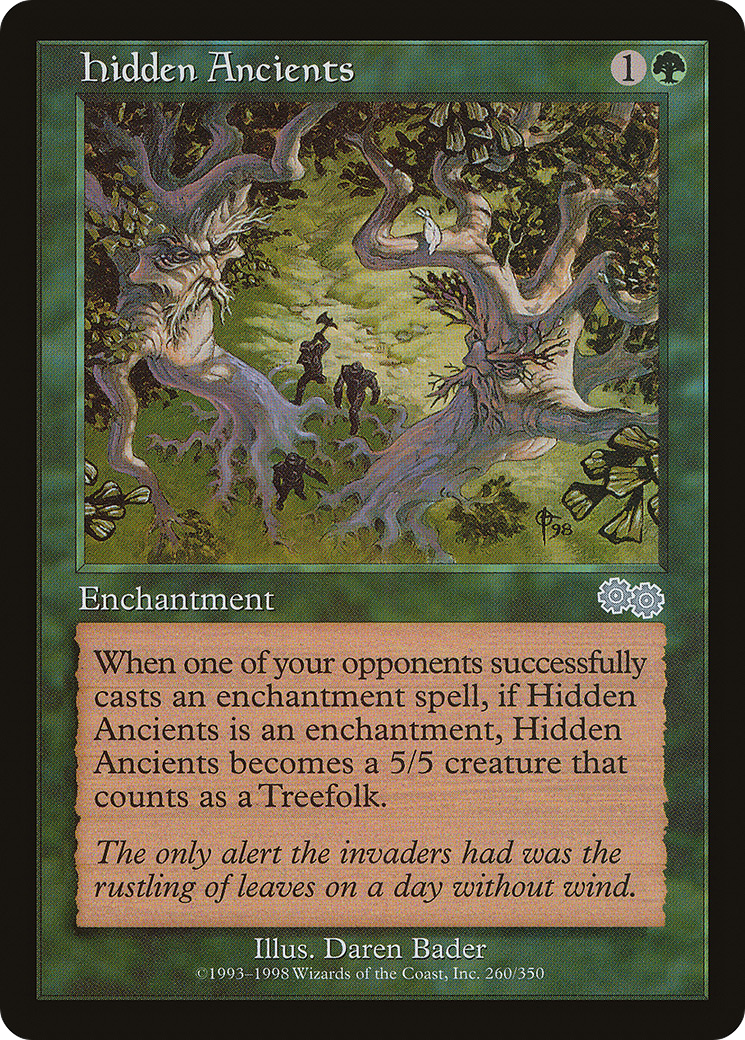 Hidden Ancients (USG-260) [Urza's Saga] MTG Single Wizards of the Coast