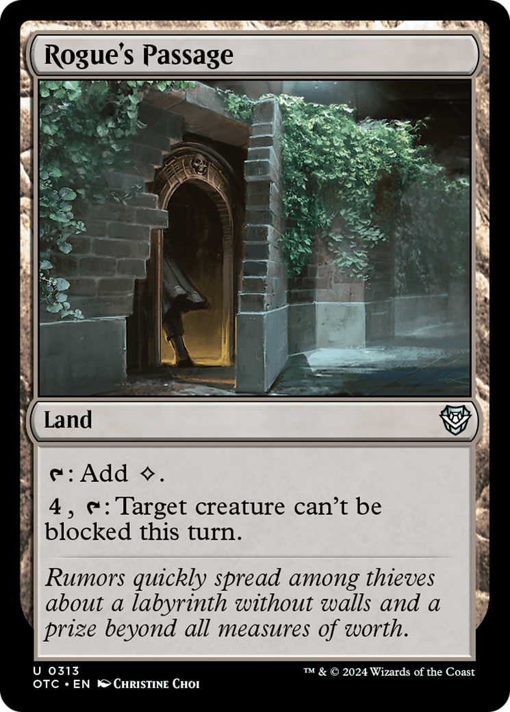 Rogue's Passage (OTC-313) [Outlaws of Thunder Junction Commander] MTG Single Wizards of the Coast