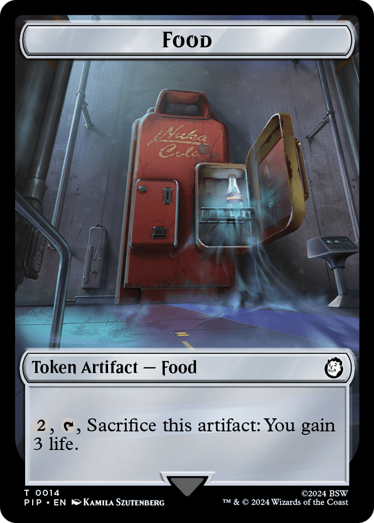 Food (0014) // Alien Double-Sided Token [Tokens] Fallout Tokens MTG Single Magic: The Gathering