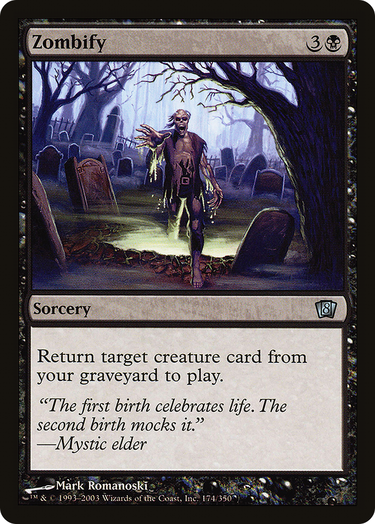 Zombify (8ED-174) [8th Edition] Foil MTG Single Wizards of the Coast