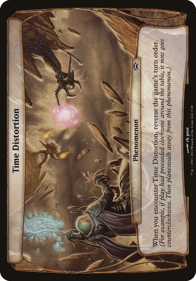 Time Distortion (Planechase 2012) (OVER-008) [Oversized] Planechase 2012 Planes MTG Single Wizards of the Coast