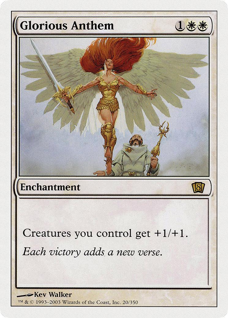 Glorious Anthem (8ED-020) [8th Edition] MTG Single Wizards of the Coast