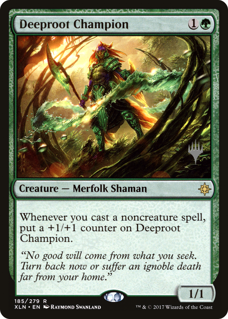 Deeproot Champion (PPM20-185P) [Ixalan Promos] Foil MTG Single Wizards of the Coast