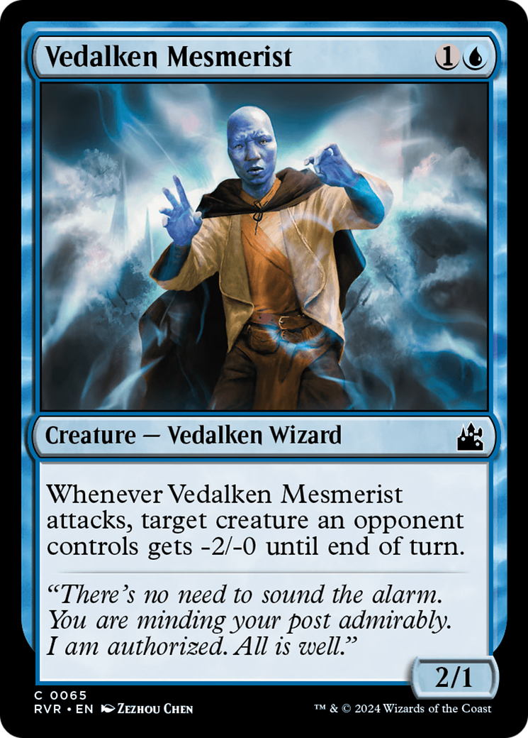 Vedalken Mesmerist (RVR-065) [Ravnica Remastered] MTG Single Wizards of the Coast