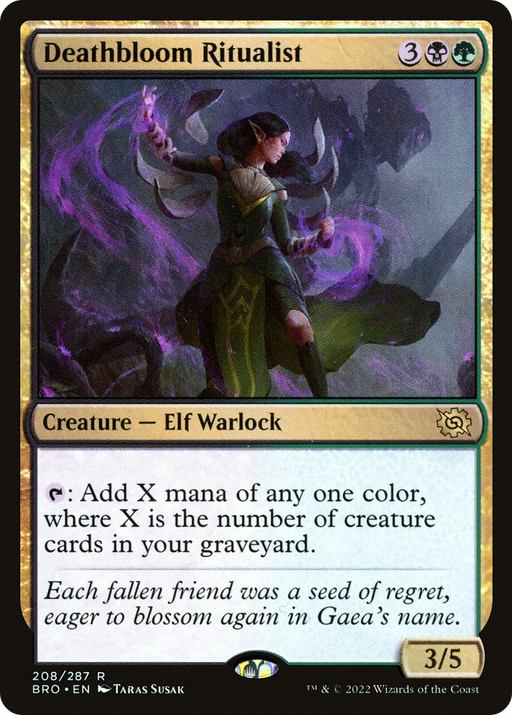Deathbloom Ritualist (BRO-208) [The Brothers' War] MTG Single Wizards of the Coast