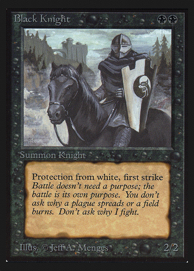 Black Knight (CE) (CED-) [Collectors' Edition] MTG Single Wizards of the Coast