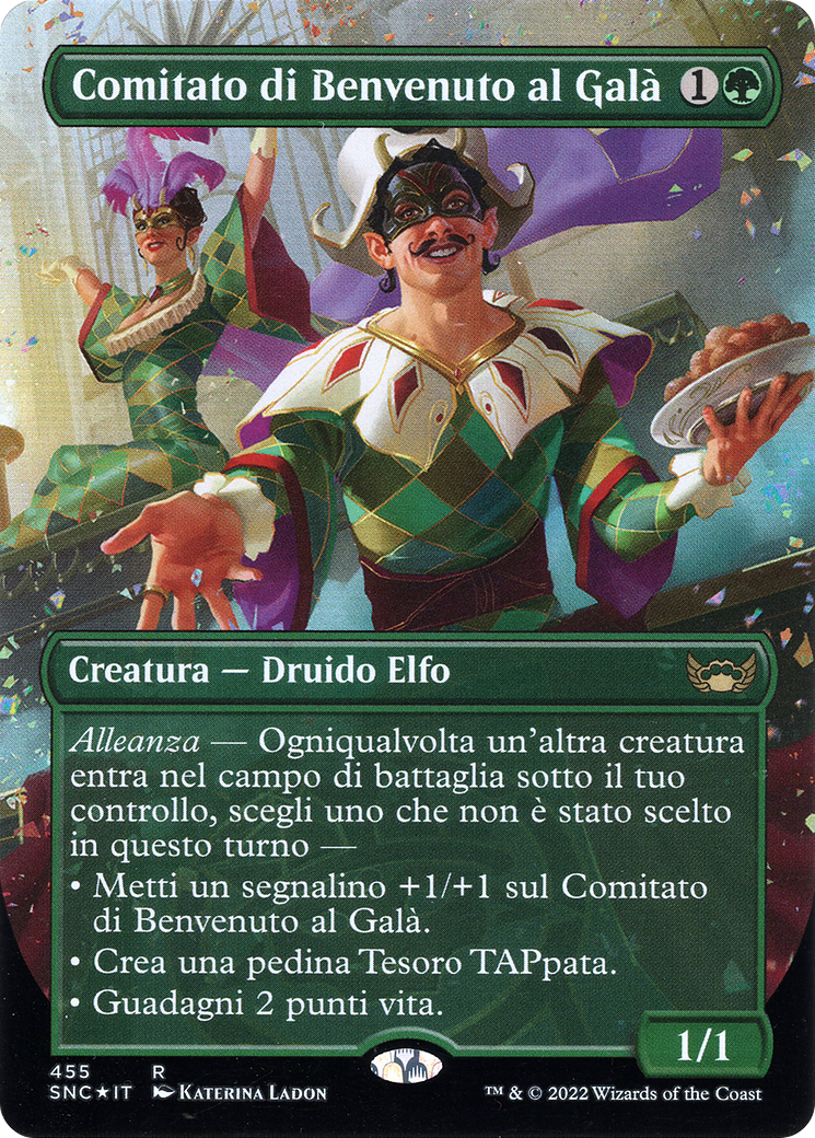 Gala Greeters (Italian) (UMP-455) [Streets of New Capenna] (Borderless) Foil MTG Single Wizards of the Coast
