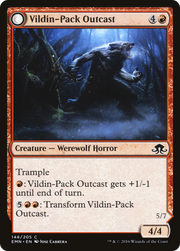 Vildin-Pack Outcast // Dronepack Kindred (EMN-148) [Eldritch Moon] Foil MTG Single Wizards of the Coast