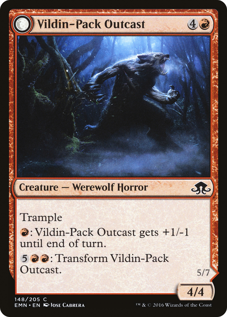 Vildin-Pack Outcast // Dronepack Kindred (EMN-148) [Eldritch Moon] MTG Single Wizards of the Coast