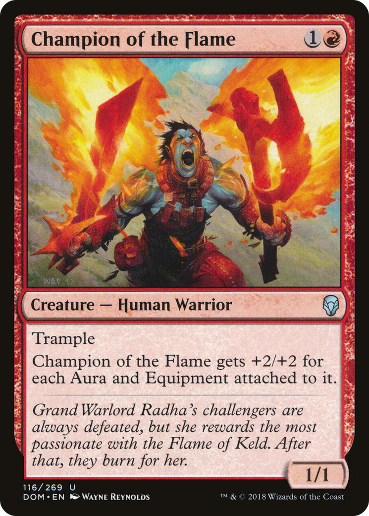 Champion of the Flame (DOM-116) [Dominaria] Foil MTG Single Wizards of the Coast