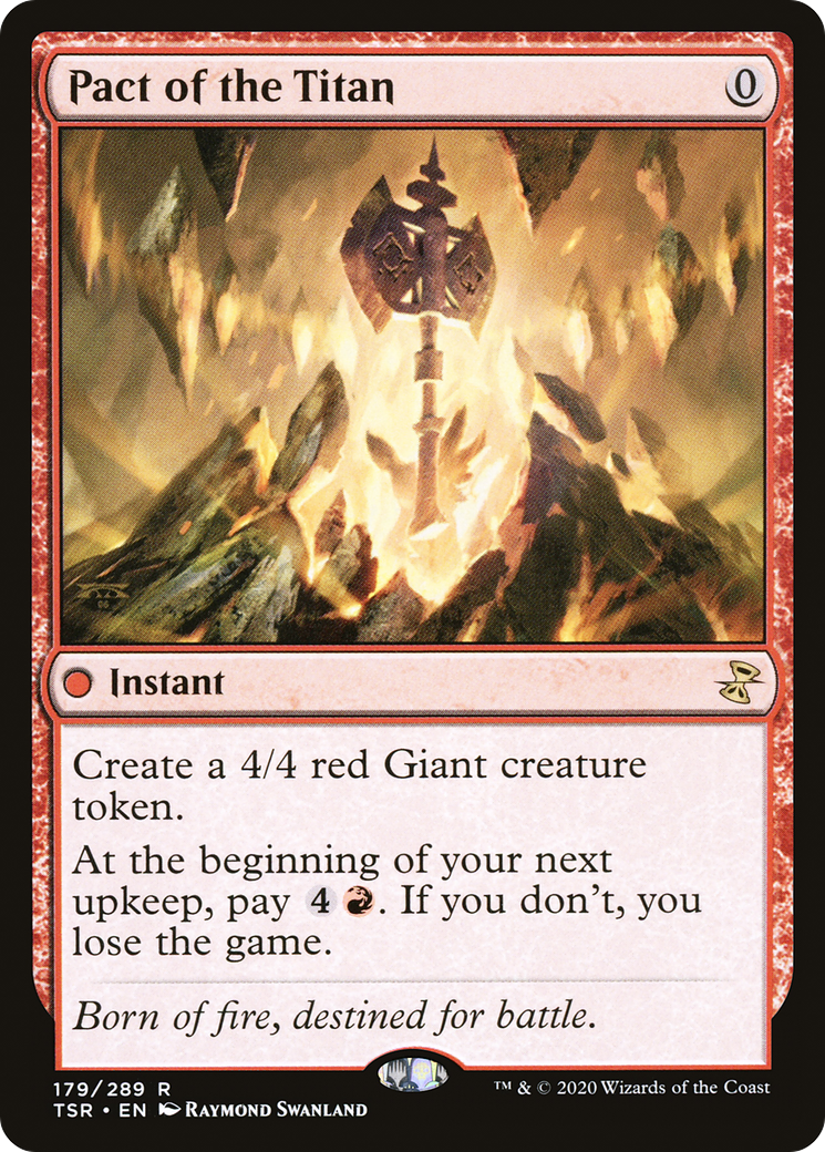 Pact of the Titan (TSR-179) [Time Spiral Remastered] Foil MTG Single Wizards of the Coast