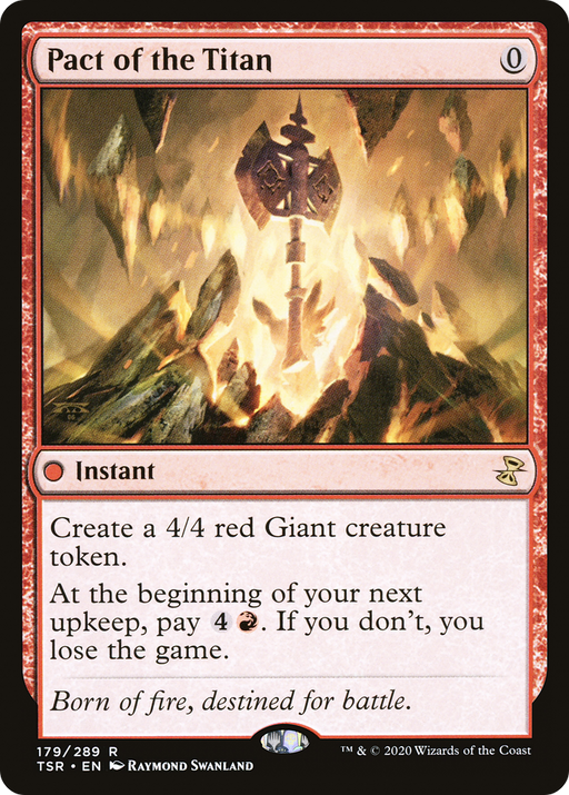 Pact of the Titan (TSR-179) [Time Spiral Remastered] Foil MTG Single Wizards of the Coast